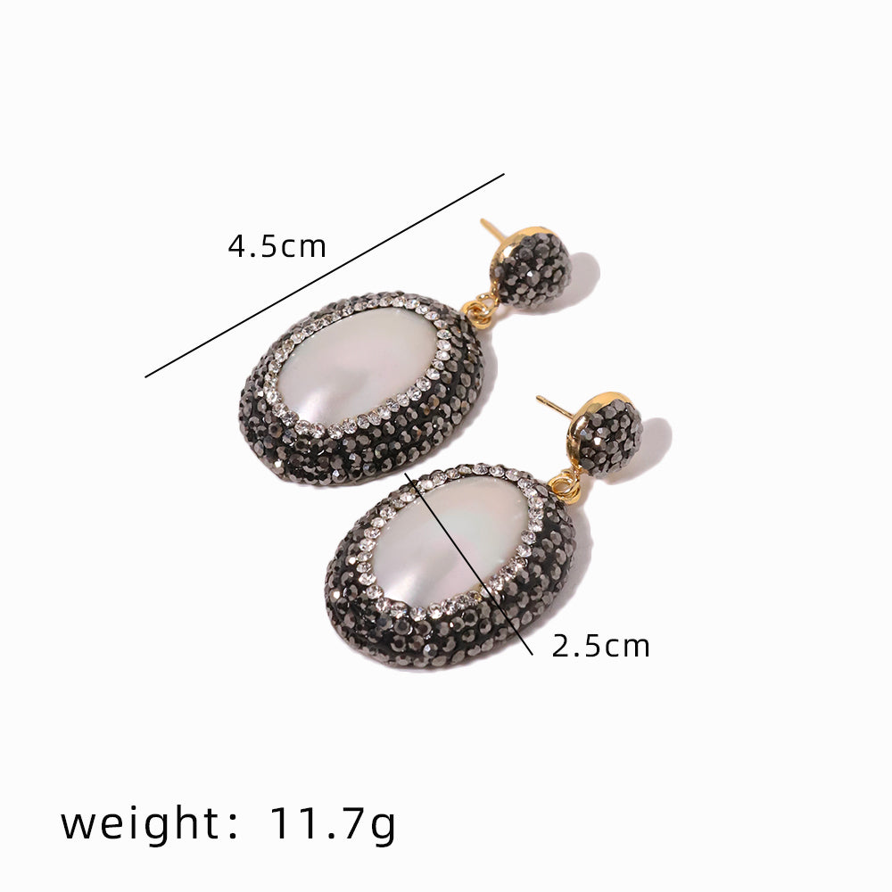 GLSEEVO natural mather pearl earrings for women gifts fine jewelry