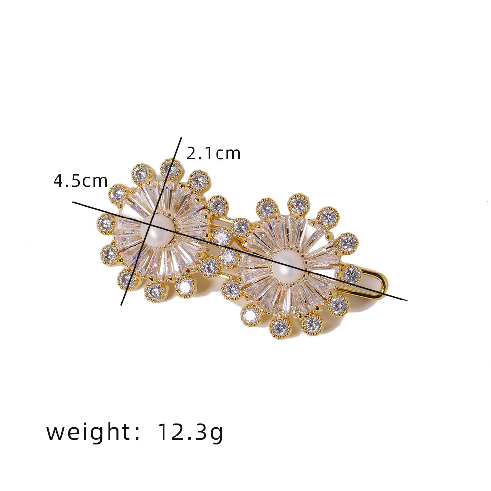 Natural Pearls Flower Hair accessories Retro Palace Style Fashion Jewelry Hair accessories Gifts for Mom Wife Girlfriend