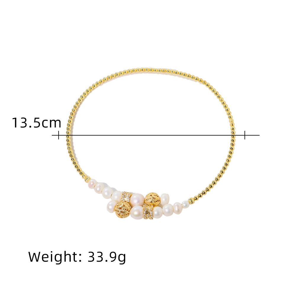 Natural Freshwater Pearl Red Coral Bead Necklace Korean Women's Luxury Jewelry Fashion Women's and Girls' Gifts