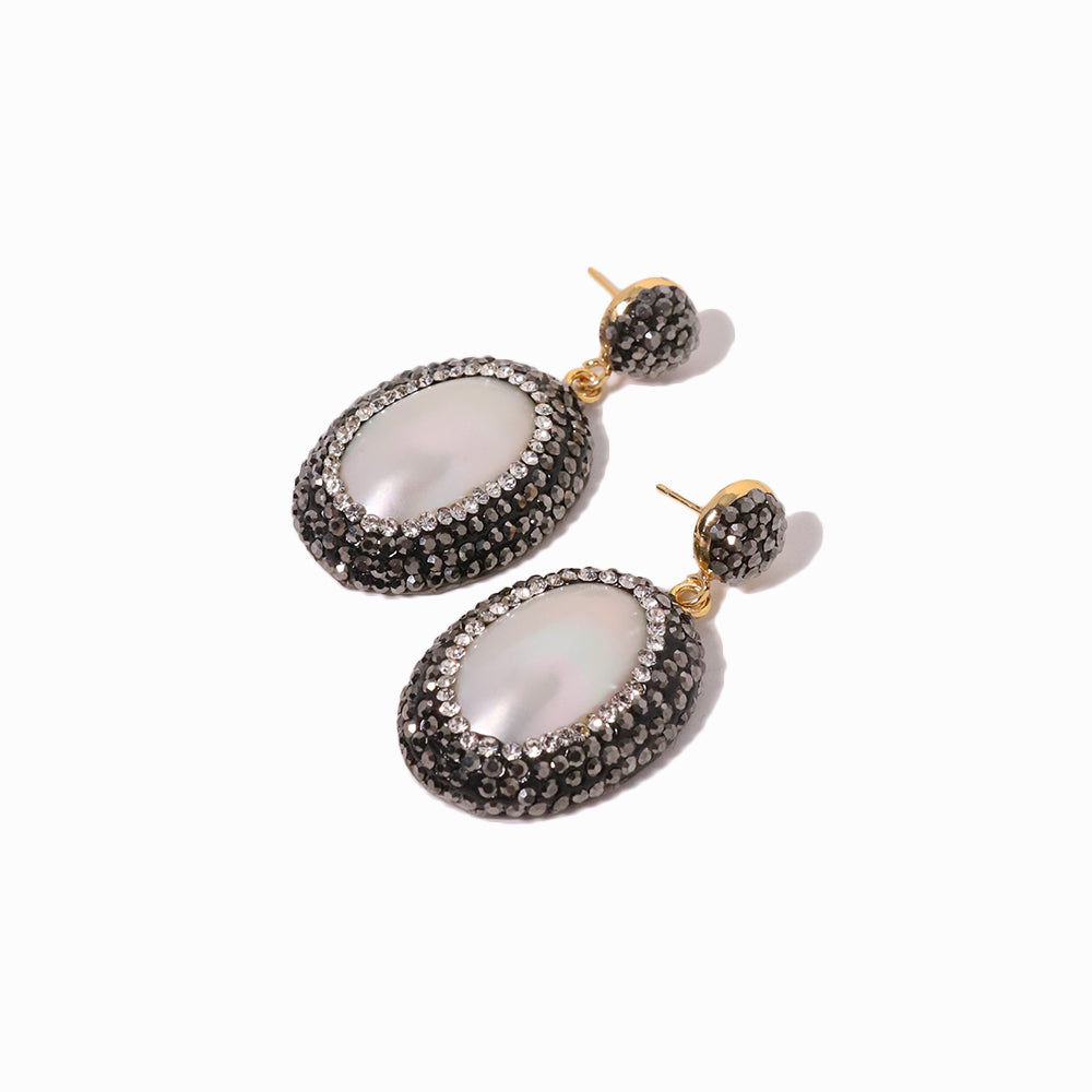 GLSEEVO natural mather pearl earrings for women gifts fine jewelry