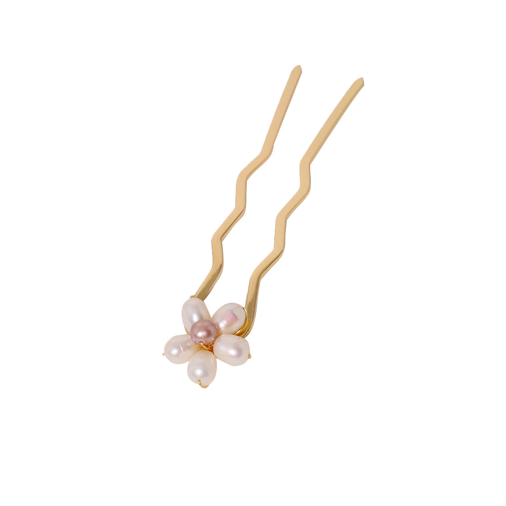 Natural Freshwater Pearl Flower Hair Accessories Women Luxury Jewelry Fashion Ladies and Girls Gift