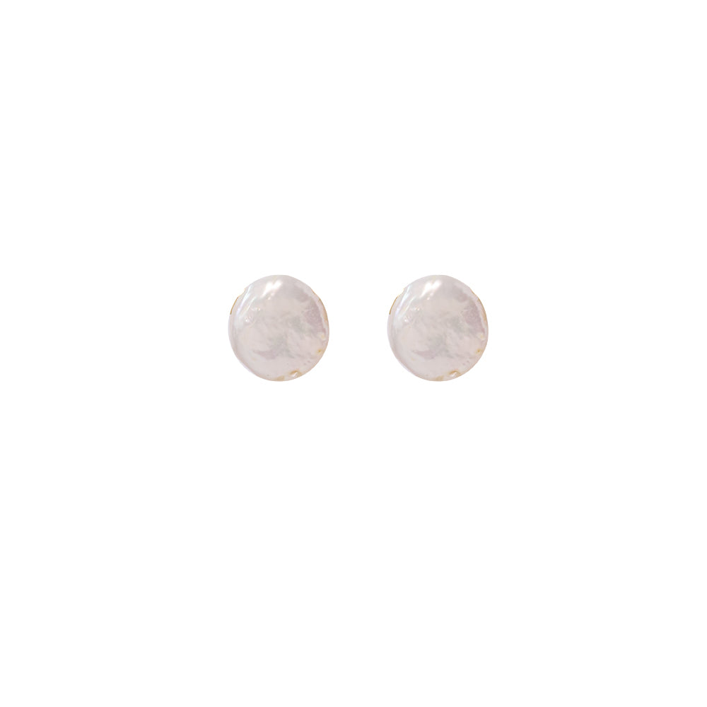 Natural Freshwater White Baroque Pearl Earrings Korean Style Women Luxury Jewelry Fashion Ladies and Girls Gift