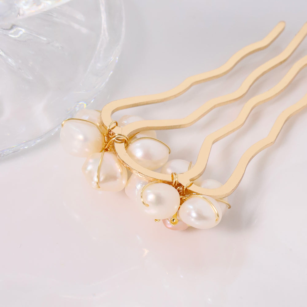 Natural Freshwater Pearl Retro Hair Accessories Women Luxury Jewelry Fashion Ladies and Girls Gift