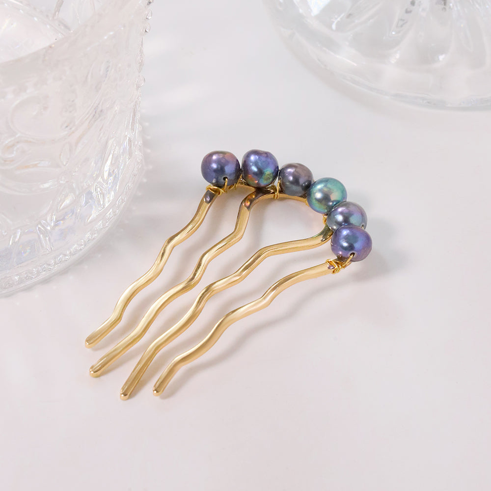 Freshwater Pearl Retro Hair Accessories Women Luxury Jewelry Hair Clips