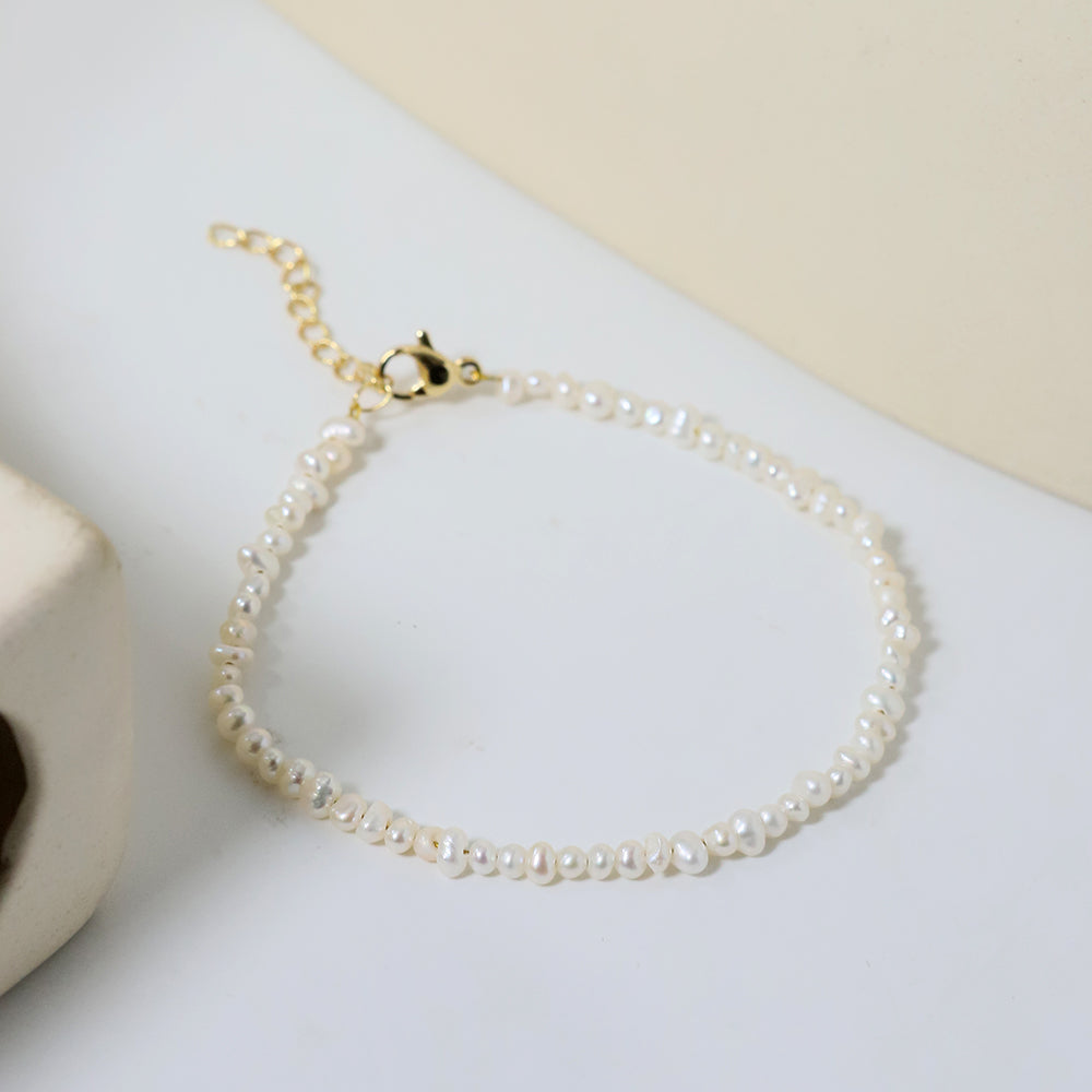 Natural Freshwater Pearl Baby Pearl Bracelet Korean Women's Luxury Jewelry Fashion Women's and Girls' Gifts