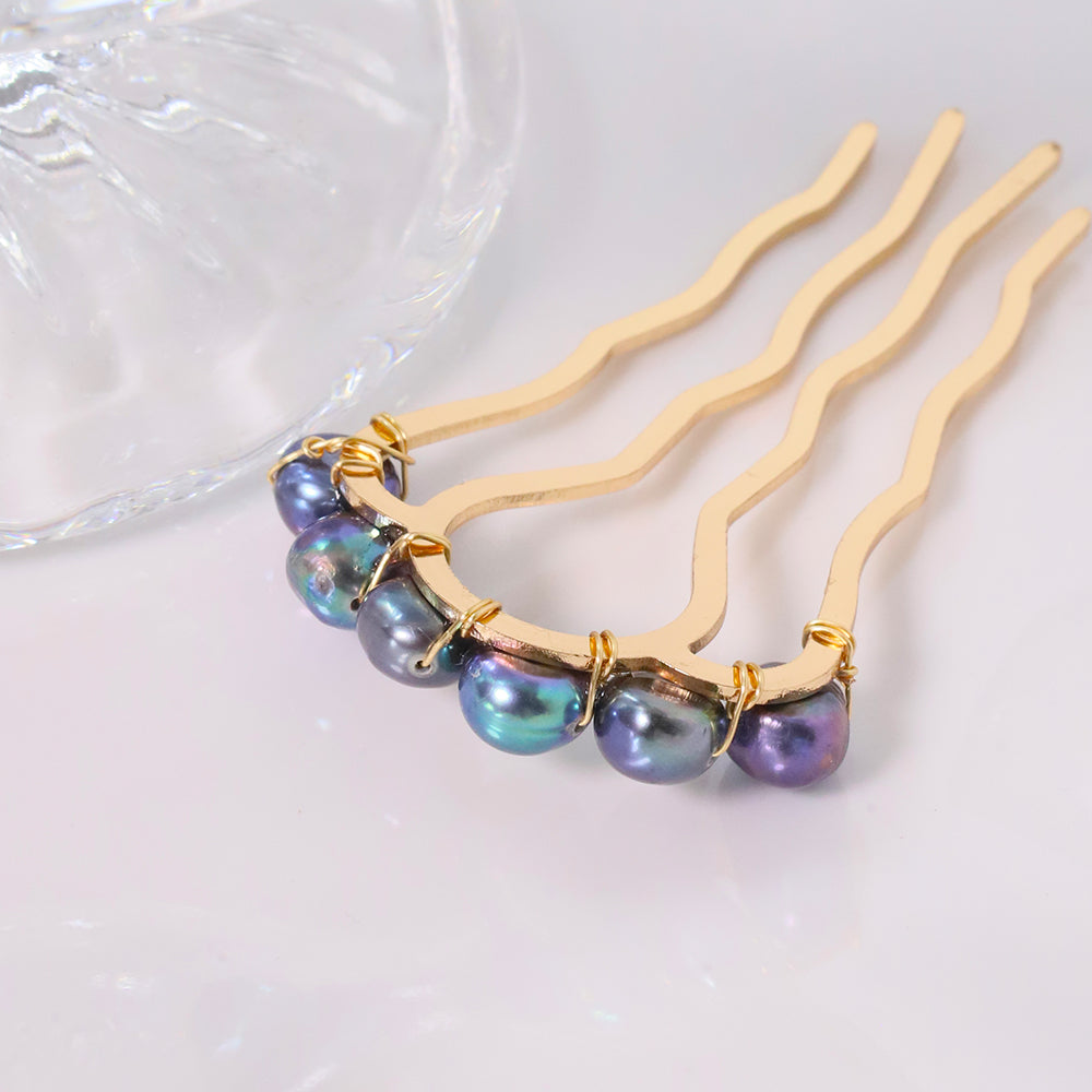 Freshwater Pearl Retro Hair Accessories Women Luxury Jewelry Hair Clips